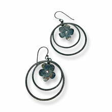 Load image into Gallery viewer, Defiance Collection-Wild Flower Loop Earring Argentium Silver
