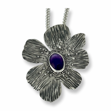 Load image into Gallery viewer, Defiance Collection-The Glenwood Pendant, Argntium Silver, Purple Amethyst
