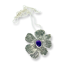 Load image into Gallery viewer, Defiance Collection-The Glenwood Pendant, Argntium Silver, Purple Amethyst
