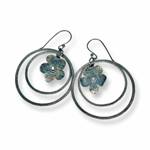 Load image into Gallery viewer, Defiance Collection-Wild Flower Loop Earring Argentium Silver
