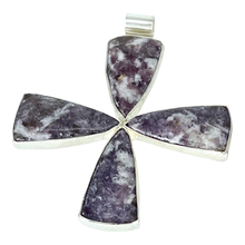 Load image into Gallery viewer, Colorado Inspired Pendant Lepidolite Argentium Silver
